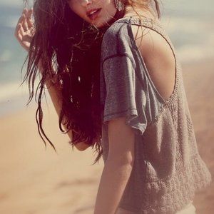 Free People Diamond Crochet Cutout T-shirt